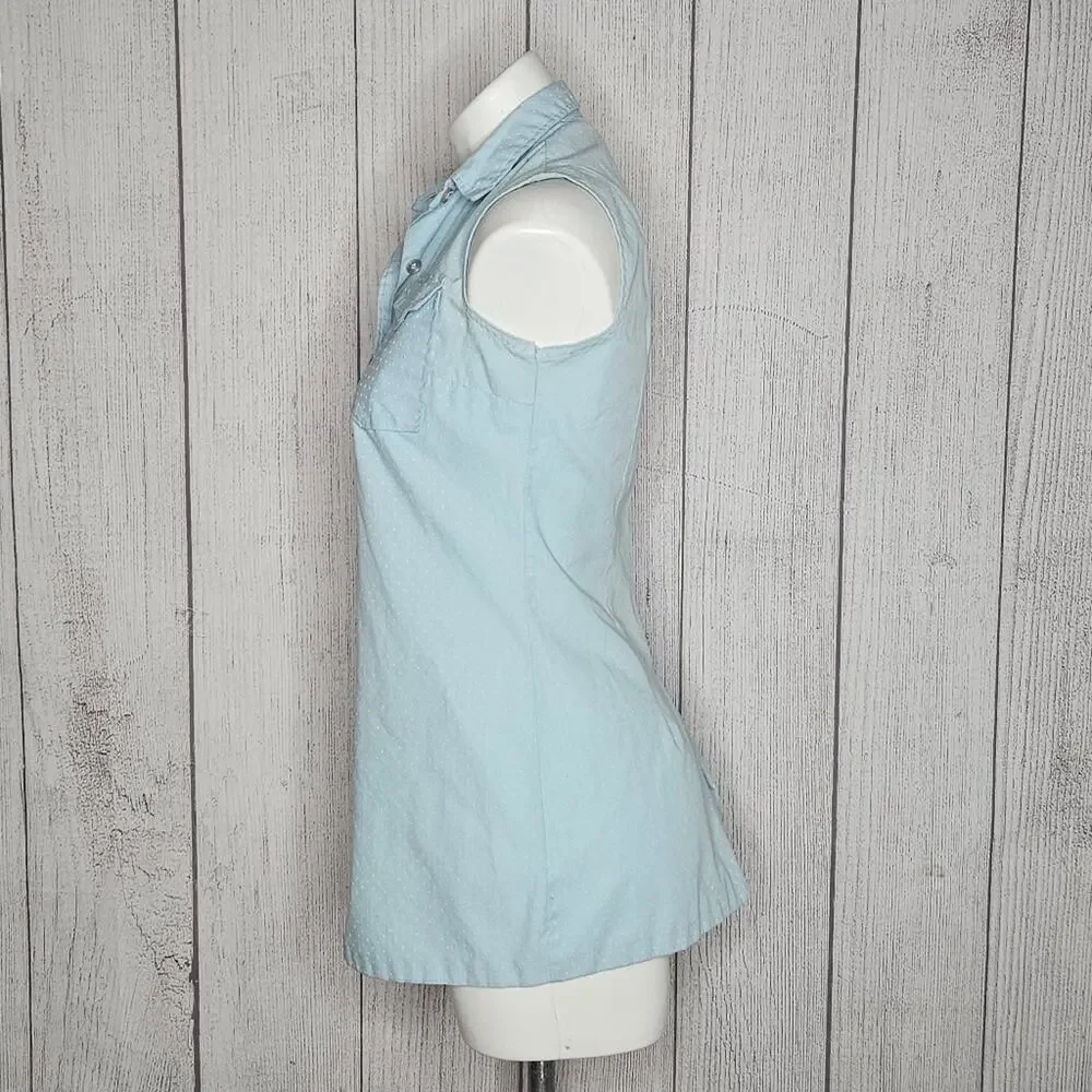 VTG 60s Blue/White Polka Dot Collared Playsuit Romper by Jerry Mann